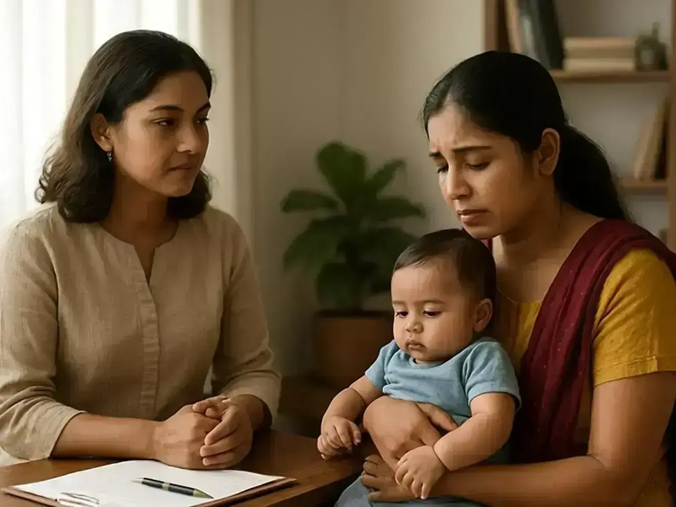 counselling session for Ettumanur couple dealing with work stress near Kottayam